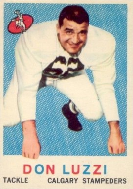 1959 Topps CFL Don Luzzi #29 Football Card