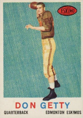 1959 Topps CFL Don Getty #39 Football Card