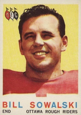 1959 Topps CFL Bill Sowalski #55 Football Card