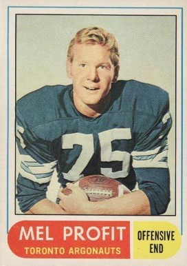 1968 O-Pee-Chee CFL Mel Profit #30 Football Card