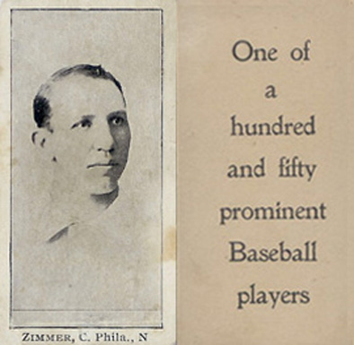 1903 Breisch-Williams (Type 1) !  Zimmer, C., Phila., N # Baseball Card