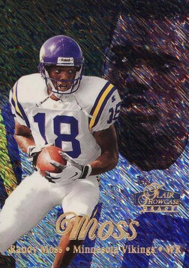 1998 Flair Showcase  Randy Moss #5 Football Card