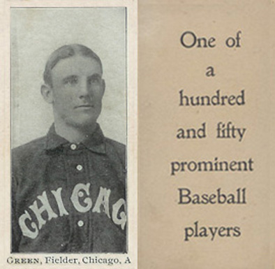 1903 Breisch-Williams (Type 1) !  Green, Fielder, Chicago, A # Baseball Card