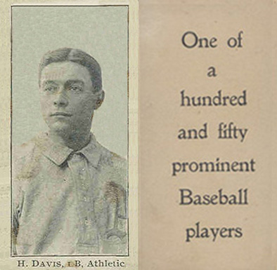 1903 Breisch-Williams (Type 1) !  H Davis, 1B, Athletics # Baseball Card