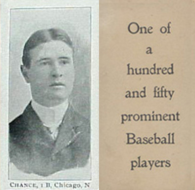 1903 Breisch-Williams (Type 1) !  Chance, LB, Chicago, N # Baseball Card