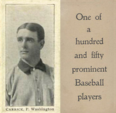 1903 Breisch-Williams (Type 1) !  Carrick, P Washington # Baseball Card