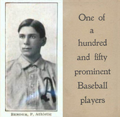 1903 Breisch-Williams (Type 1) !  Bender, P., Athletics # Baseball Card