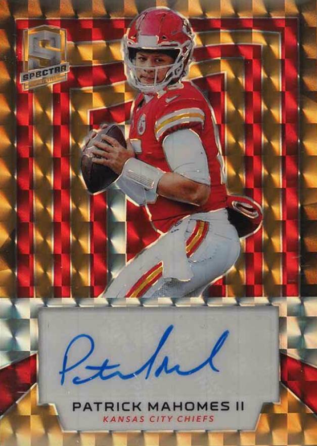 2019 Panini Spectra Signatures Patrick Mahomes II #SPM Football Card