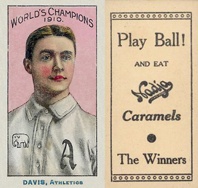 1910 Nadja Philadelphia Athletics Davis, Athletics # Baseball Card