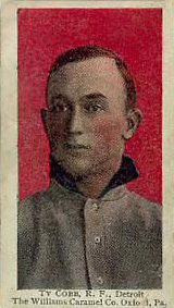 1910 Williams Caramel Ty Cobb, r.f., Detroit # Baseball Card