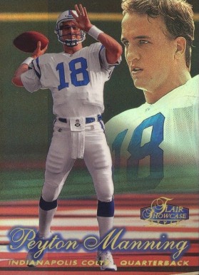 1998 Flair Showcase  Peyton Manning #3 Football Card