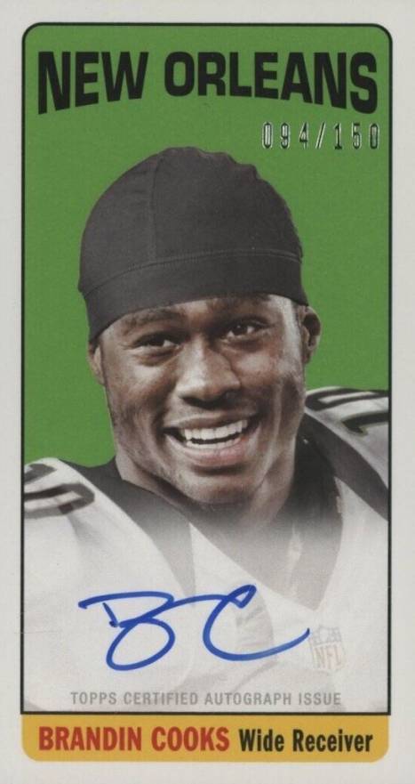 2014 Topps 1965 Rookie Autographs Brandin Cooks #117 Football Card