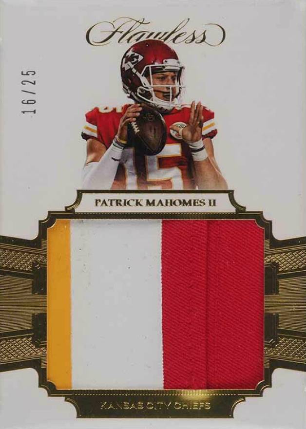 2017 Panini Flawless Rookie Patch Patrick Mahomes II #RP-PM Football Card