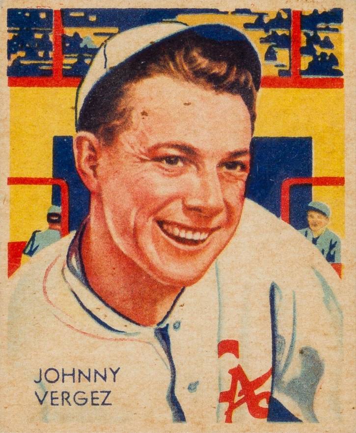 1934 Diamond Stars  Johnny Vergez #21 Baseball Card