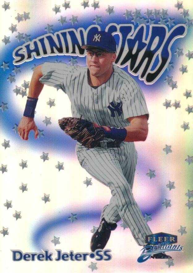 1999 Fleer Brilliants Shining Stars Derek Jeter #4 Baseball Card