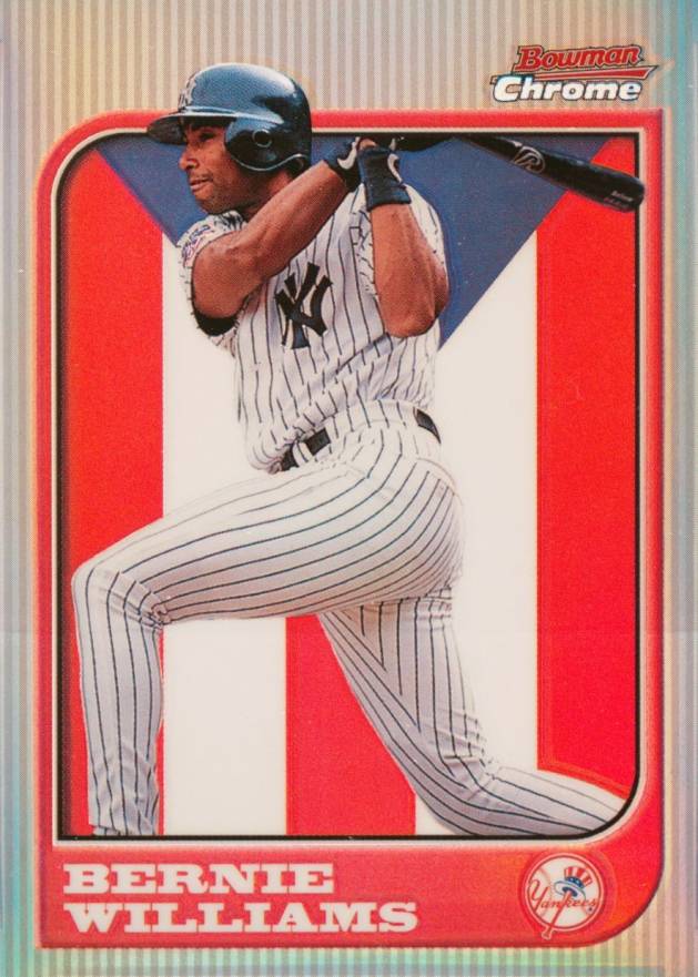 1997 Bowman Chrome International Bernie Williams #56 Baseball Card