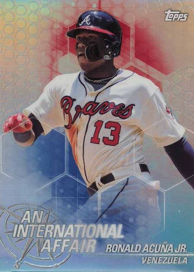 2018 Topps Chrome Update an International Affair Ronald Acuna Jr. #IA-RA Baseball Card