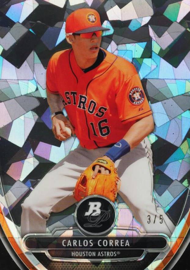 2013 Bowman Platinum Chrome Prospects Carlos Correa #23 Baseball Card