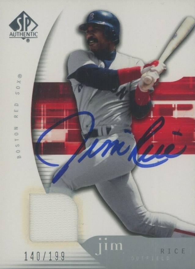 2005 SP Authentic Jim Rice #50 Baseball Card