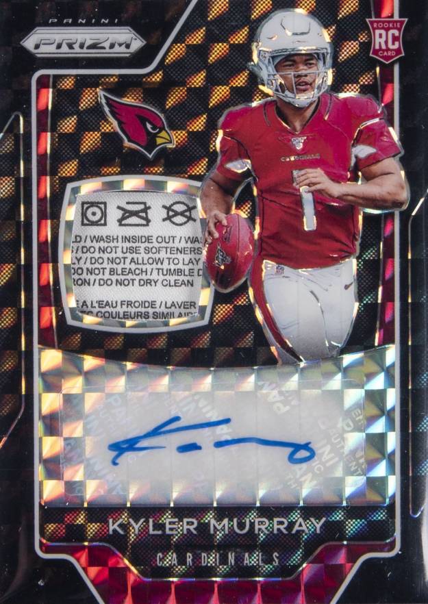 2019 Panini Prizm Rookie Patch Autographs Kyler Murray #KM Football Card