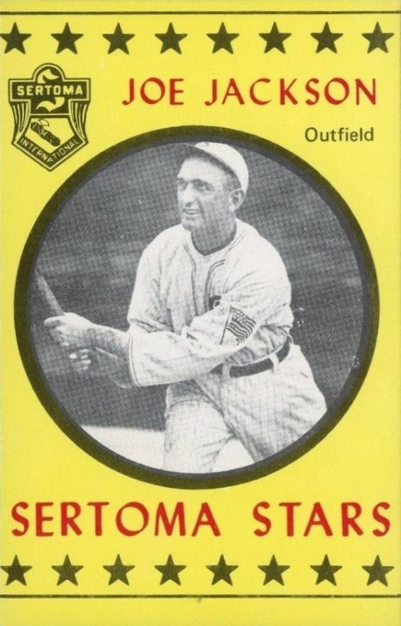 1977 Sertoma Stars Puzzle Backs Joe Jackson # Baseball Card