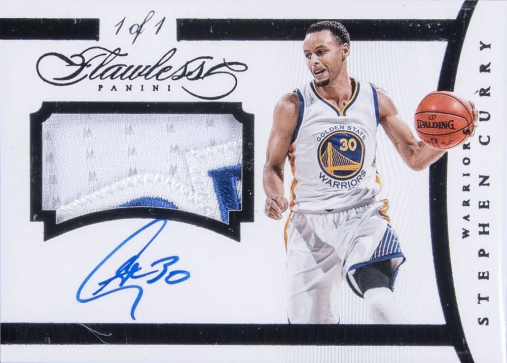 2014 Panini Flawless Momentous Autograph Memorabilia Stephen Curry #MA-SC Basketball Card