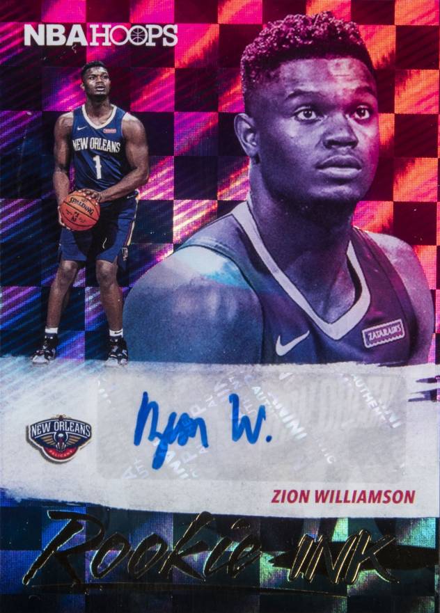 2019 Panini Hoops Rookie Ink Zion Williamson #ZWL Basketball Card