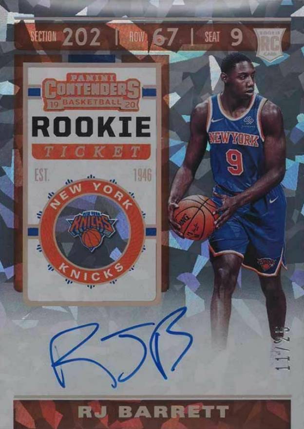 2019 Panini Contenders RJ Barrett #128 Basketball Card