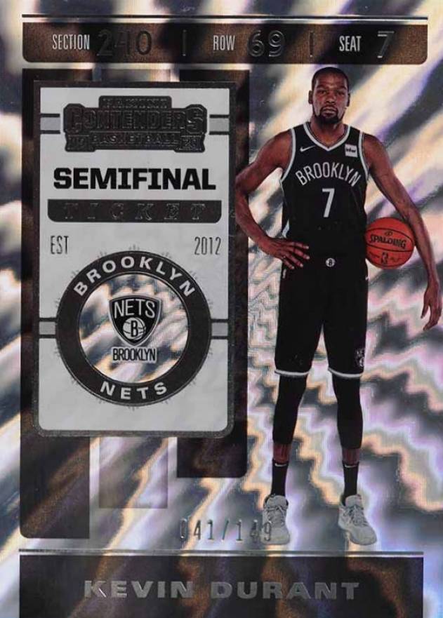 2019 Panini Contenders Kevin Durant #57 Basketball Card