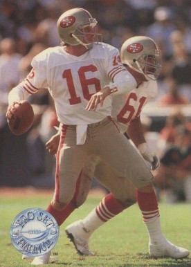 1991 Pro Set Platinum Joe Montana #139 Football Card