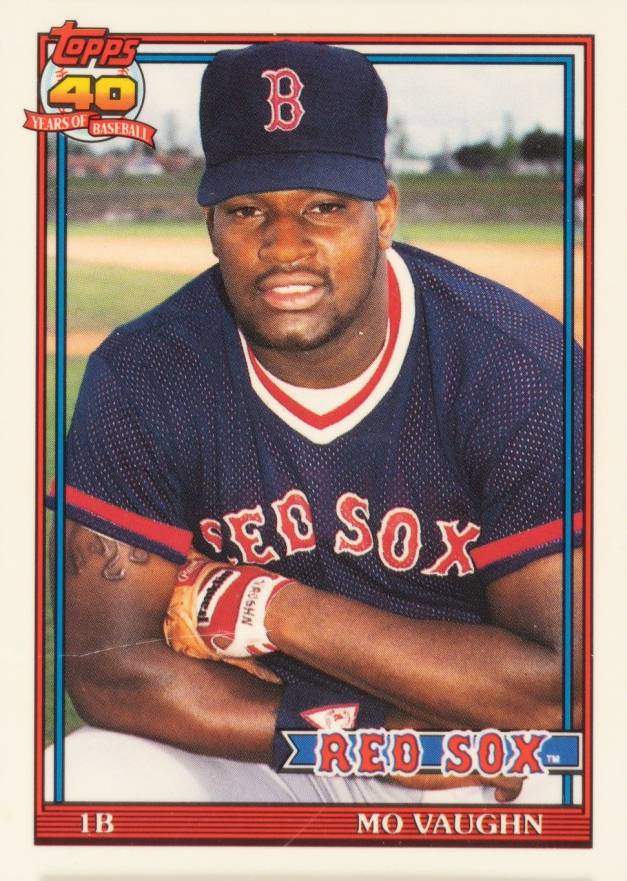 1991 Topps Traded Tiffany Mo Vaughn #123T Baseball Card