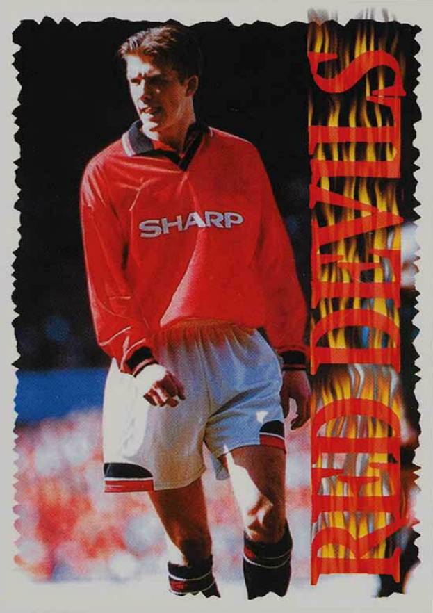 1995 Raven Manchester Utd. Red Devils David Beckham #10 Soccer Card