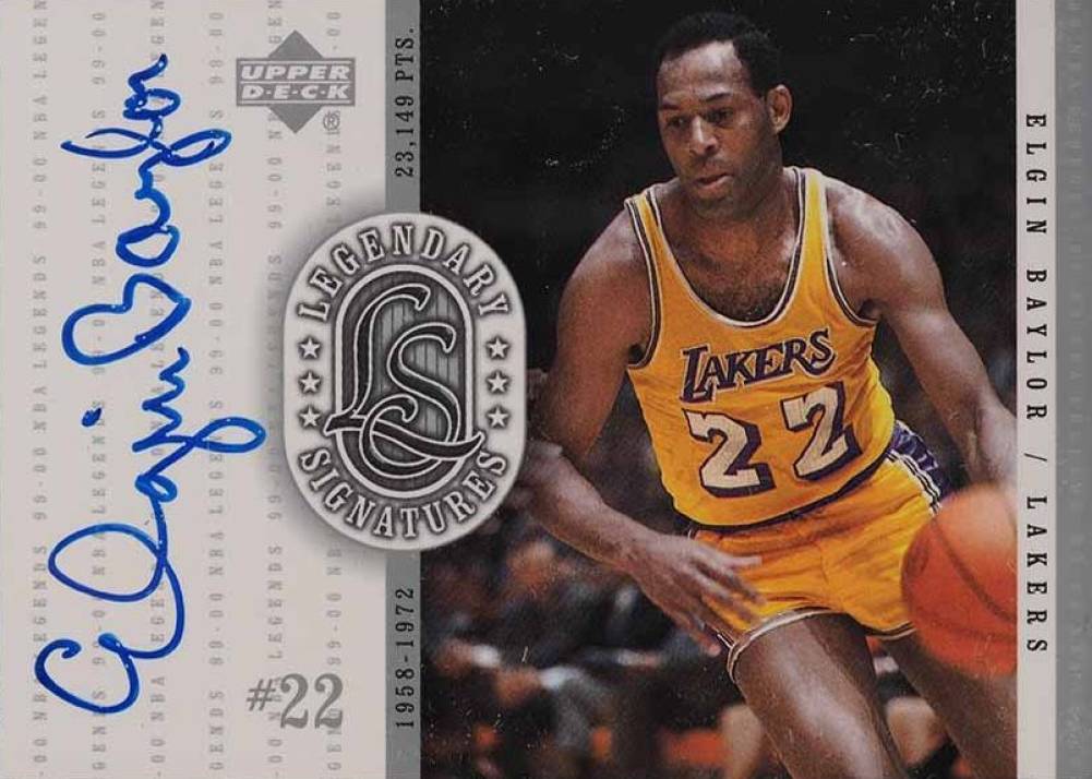 2000 Upper Deck Legends Legendary Signatures Elgin Baylor #EB Basketball Card