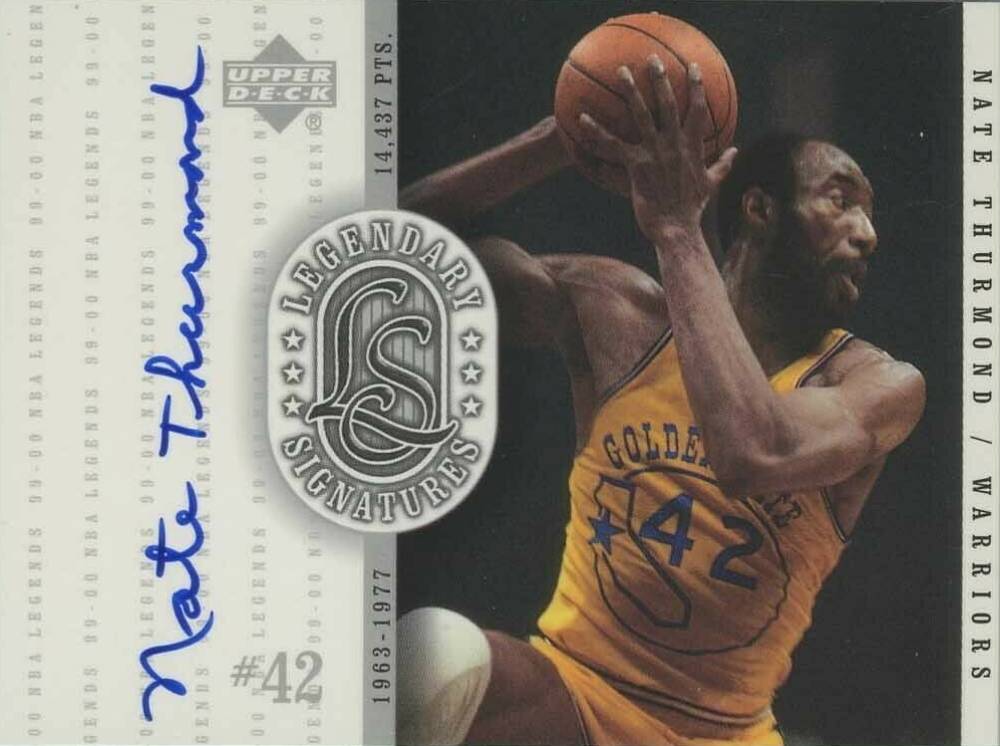 2000 Upper Deck Legends Legendary Signatures Nate Thurmond #NT Basketball Card