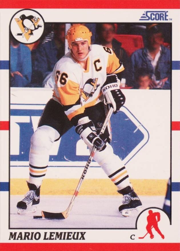 1990 Score Mario Lemieux #2 Hockey Card