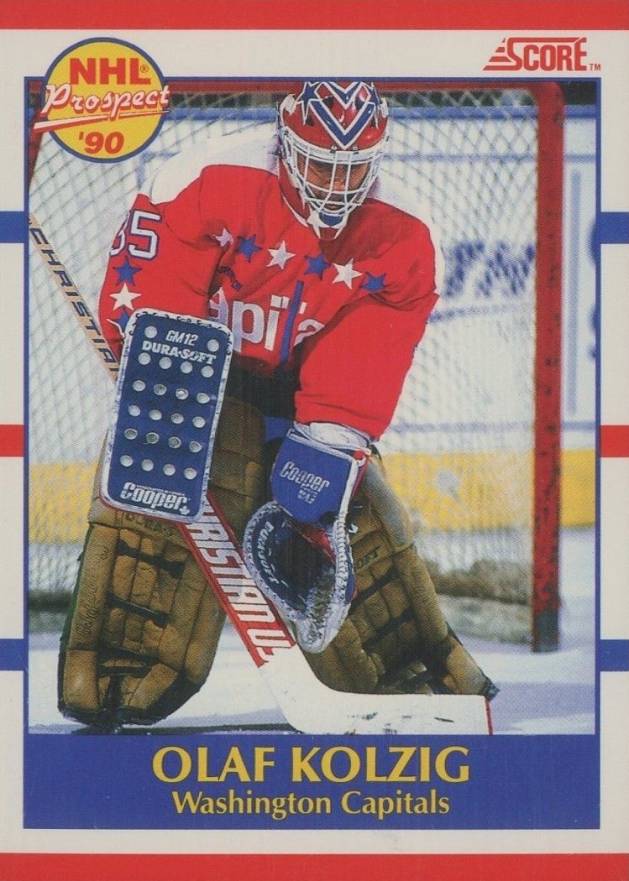 1990 Score Canadian Olaf Kolzig #392 Hockey Card