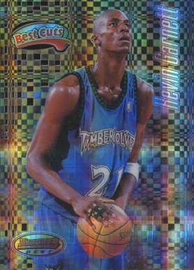 1997 Bowman's Best Cuts Kevin Garnett #BC5 Basketball Card