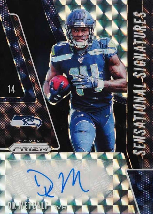 2019 Panini Prizm Sensational Signature DK Metcalf #SEDKM Football Card