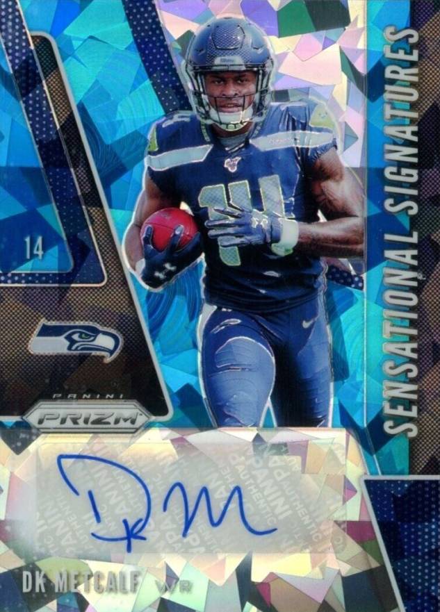 2019 Panini Prizm Sensational Signature DK Metcalf #SEDKM Football Card