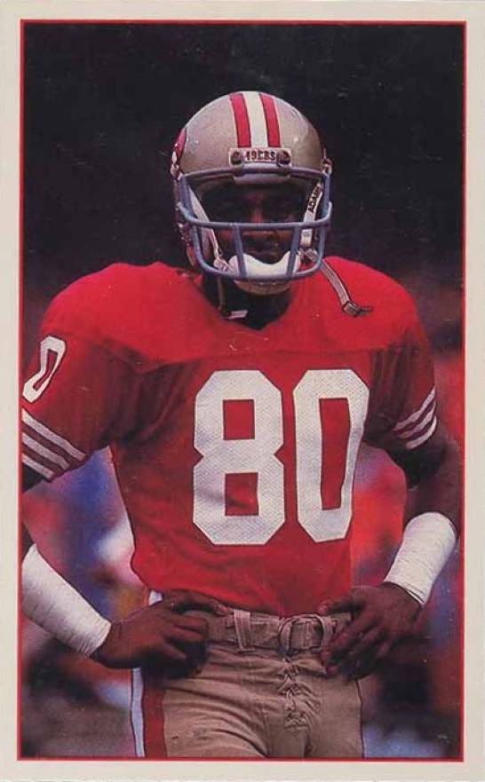 1988 49ers Police Jerry Rice # Football Card