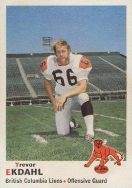 1970 O-Pee-Chee CFL Trevor Ekdahl #36 Football Card