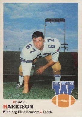 1970 O-Pee-Chee CFL Chuck Harrison #65 Football Card