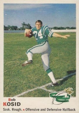 1970 O-Pee-Chee CFL Bob Kosid #77 Football Card