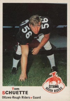 1970 O-Pee-Chee CFL Tom Schuette #40 Football Card