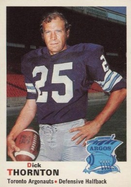 1970 O-Pee-Chee CFL Dick Thornton #8 Football Card