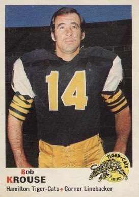 1970 O-Pee-Chee CFL Bob Krouse #21 Football Card