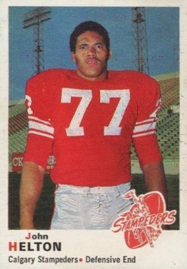 1970 O-Pee-Chee CFL John Helton #92 Football Card