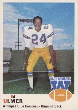 1970 O-Pee-Chee CFL Ed Ulmer #70 Football Card