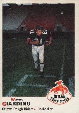 1970 O-Pee-Chee CFL Wayne Giardino #39 Football Card