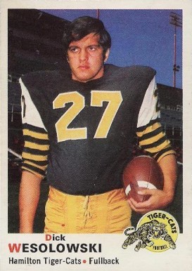 1970 O-Pee-Chee CFL Dick Wesolowski #23 Football Card